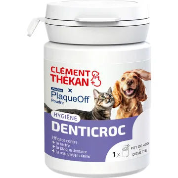 Denticroc Clement-Thekan Off Hond en Kat Plaat 40g