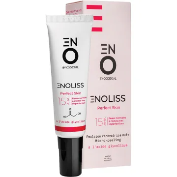 Enoliss Perfect Skin 15 AHA Émulsion Rénovatrice Nuit Micro-Peeling 30ml