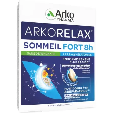 Arkorelax Sonno Profondo 8 ore 1,9 mg di melatonina