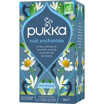Pukka Organic Chamomile, Vanilla and Honey Relaxing Herbal Tea 20 saquetas de chá