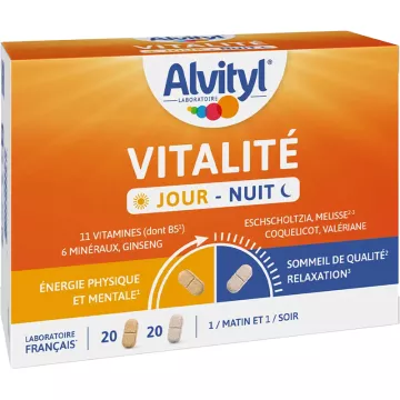 Alvityl Vitalité Jour - Nuit 20 + 20 comprimés