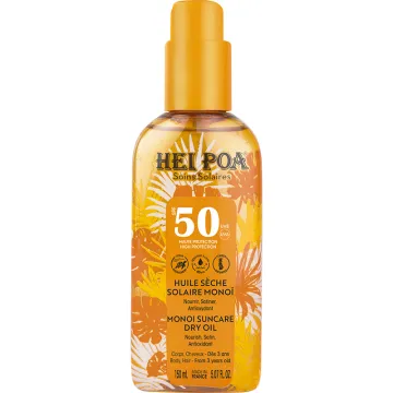 Hei Poa Óleo Seco Solar Monoï FPS 50 150 ml