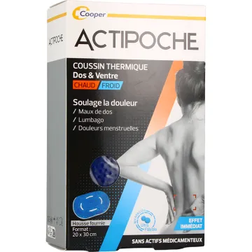 Подушка для спины и живота Actipoche Microbead Thermal Back & Belly Cushion 20 x 30 см