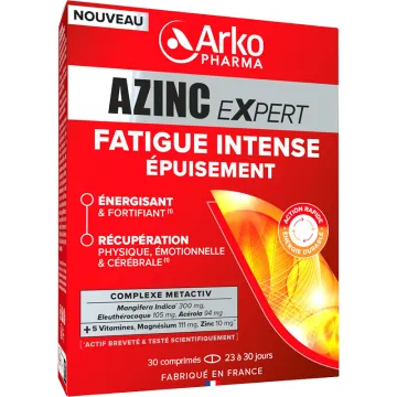 Arkopharma Azinc Expert Fadiga Intensa 30 Comprimidos