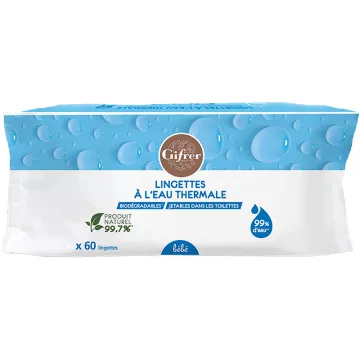 Gifrer Salviette biodegradabili Acqua termale d'Alvernia x 60