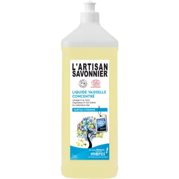 Artisan Savonnier Entretien Liquide Vaisselle Mains 1 L