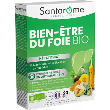 Santarome Organic Liver Wellness 20 флаконов по 10 мл