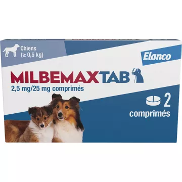 MilbemaxTab Wurmmittel Kleine Hunde & Welpen 0,5 - 10 kg 2 Tabletten