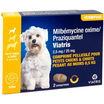 Milbemicina / Praziquantel Viatris Cucciolo - cane di piccola taglia x2