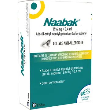Naabak Allergie Augentropfen 10 Einzeldosen