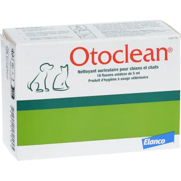 Otoclean Очиститель ушей для собак и кошек 18 разовая доза 5 мл 