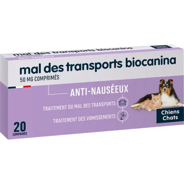 Biocanina Reisekrankheit Hund und Katze 20 Tabletten