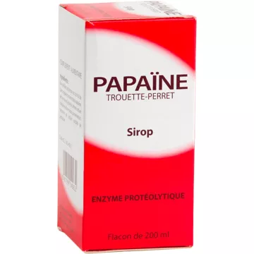 Papain Trouette-Perret Jarabe para la hinchazón 200 ml