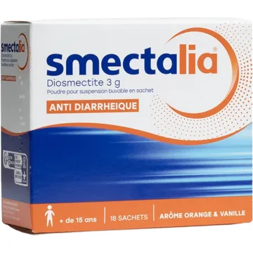Smectalia Anti Diarrea 18 Sobres Sabor Naranja Vainilla