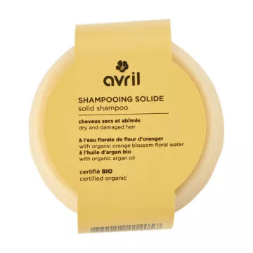 Avril Shampooing Solide Bio Cheveux Secs et Abîmés 85 g