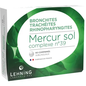 Mercur Sol Complex L39 Lehning 60 comprimidos homeopáticos