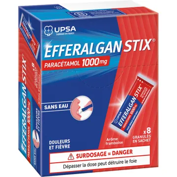 Efferalgan Paracetamol 1000 mg Cappuccino Granules, 8 packets*