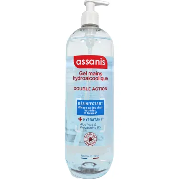 Gel de Mãos Hidroalcoólico de Dupla Ação Assanis 980 ml