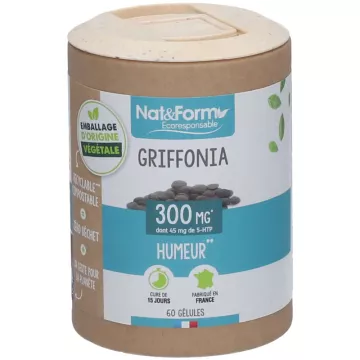 Nat & Form Griffonia 15 % 60 Gélules Eco 