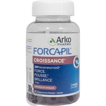 Arkopharma Forcapil Croissance Cheveux et Ongles 60 gummies