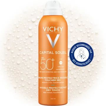 Vichy Capital Soleil Unsichtbarer Feuchtigkeits-Spray SPF50 200 ml