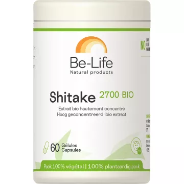 Be-Life Shitake 2700 Orgánico Rico en β-Glucanos 60 cápsulas
