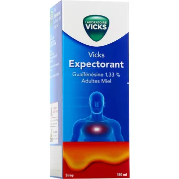 Vicks Sciroppo Espettorante Adulti Guaifenesina Miele 