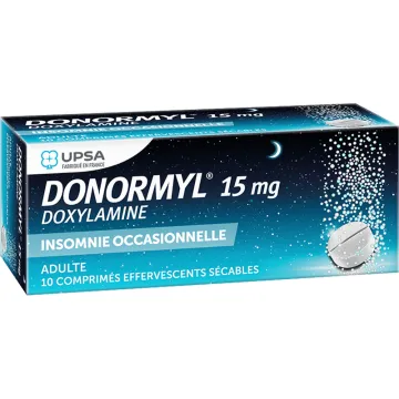 DONORMYL 15MG Scored effervescent tablets 10  