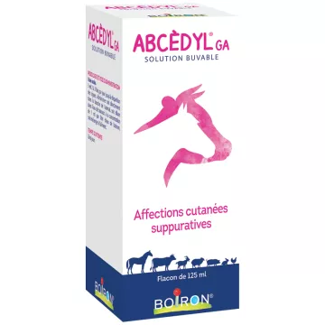 Abcédyl GA Affections Cutanées Boiron Solution Buvable 125 ml