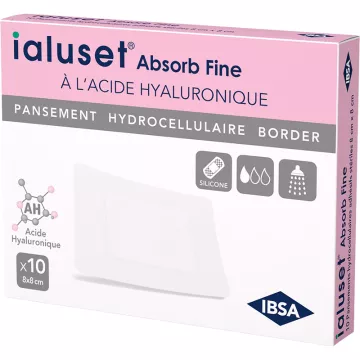 Ialuset Abs Fin Pansement Hydrocoloïdal Adhésif 8x8 cm