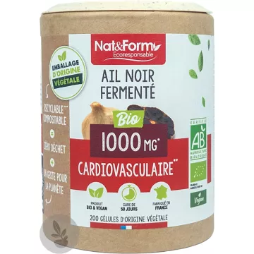 Nat & Form Ail Noir Bio 200 Gélules Végétales 