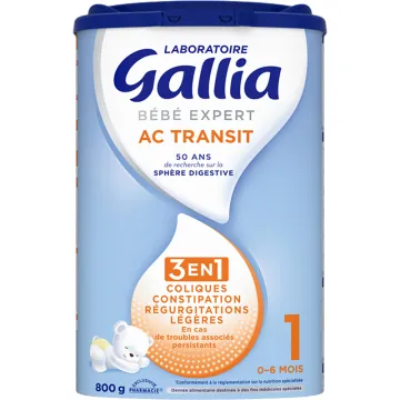 Gallia Bébé Expert AC Transit от коликов и запоров, 800 г