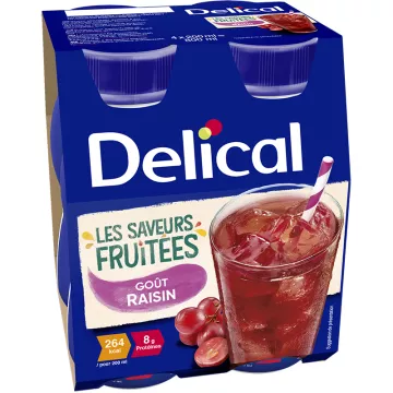 Delical Drink Fruity Flavors 4x200ml