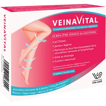 Veinavital Venen-Wellness 30 Kapseln