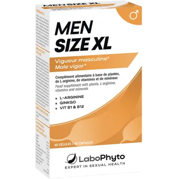 Men Size XL Vigueur Masculine Labophyto 60 capsules