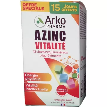 Arkopharma Azinc Vitalité 12 Vitamines 8 Minéraux