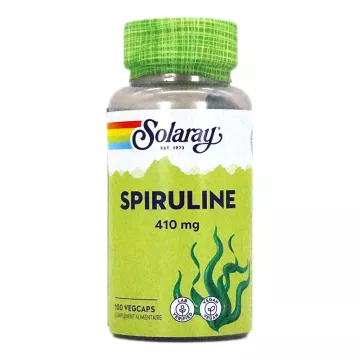 Solaray Spiruline 410 mg 100 gélules