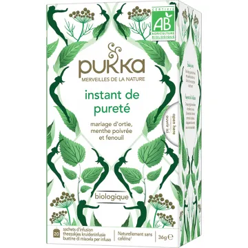 Pukka Organic Herbal Tea Instant Purity 20 saquetas de chá