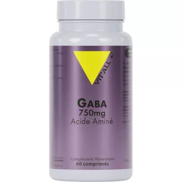 Vitall+ Gaba 750 mg Aminosäure 60 Tabletten
