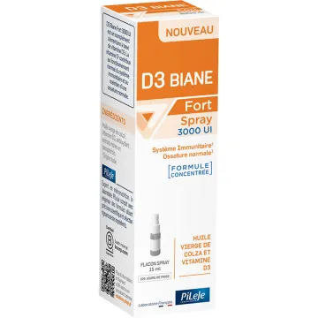 D3 Biane Fort Vitamina D3 3000 UI Spray 15 ml PiLeJe