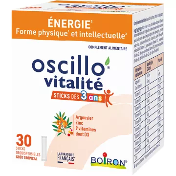 Boiron Oscillo'Vitalité Enfants 30 sticks orodispersíveis