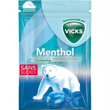 Caramelos mentolados sin azúcar Vicks