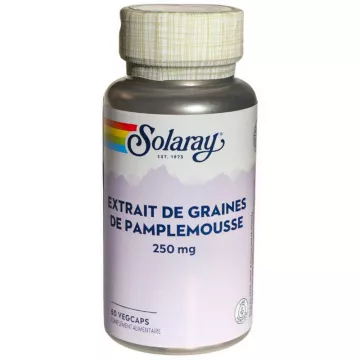 Solaray Extrait de Graines de Pamplemousse 250 mg 60 gélules