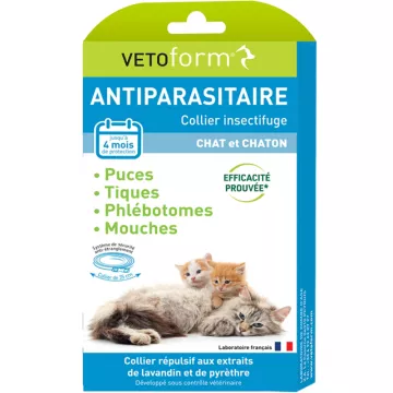 Vetoform Antiparasitisches Insektenschutzhalsband Katze & Kater