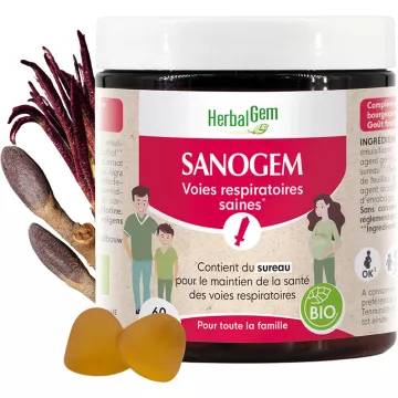 Herbalgem Sanogem Voies Respiratoires Saines 60 Gummies Bio 