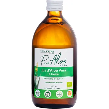 Pur'Aloé Organic Drinking Aloe Vera Juice