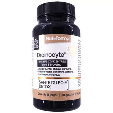 Nat & Form Nutraceutique Drainocyte 30 Gélules Végétales
