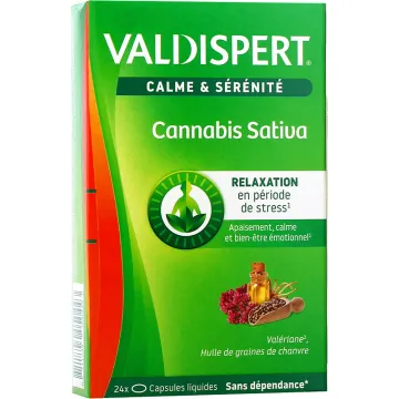 Valdispert cannabis sativa calma y serenidad 24 cápsulas