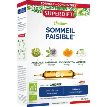 Superdiet Quatuor Friedlicher Schlaf Bio 20 Ampullen
