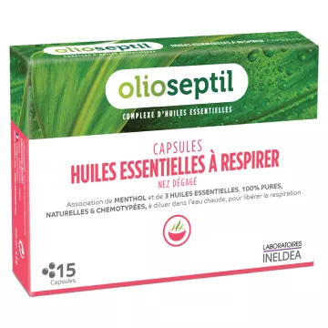 OLIOSEPTIL capsules etherische oliën om 15 capsules te ademen